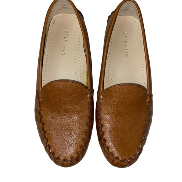 Cole Haan Women's Evelyn Driver Loafer Moccasin Shoes 5.5 Tan Brown Leather - Picture 8 of 14